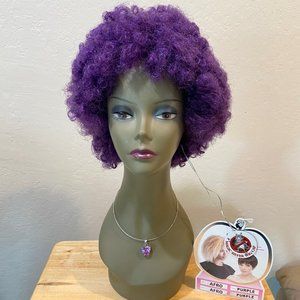 #168 PURPLE AFRO WIG